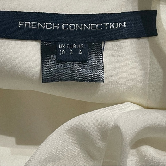 NWT French Connection Pom Pom Mini Dress size 6 no flaws white - Picture 11 of 16